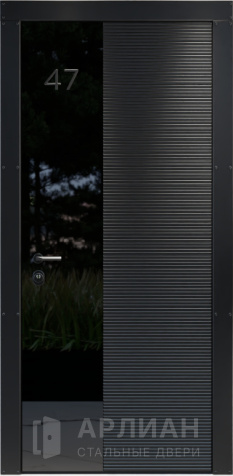 Фото «Взломостойкая дверь с сувальдным замком Графит №16»